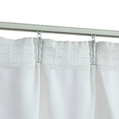 vidaXL - Gordijn - Wit - Stof - 140 x 245 cm - 2 stuks