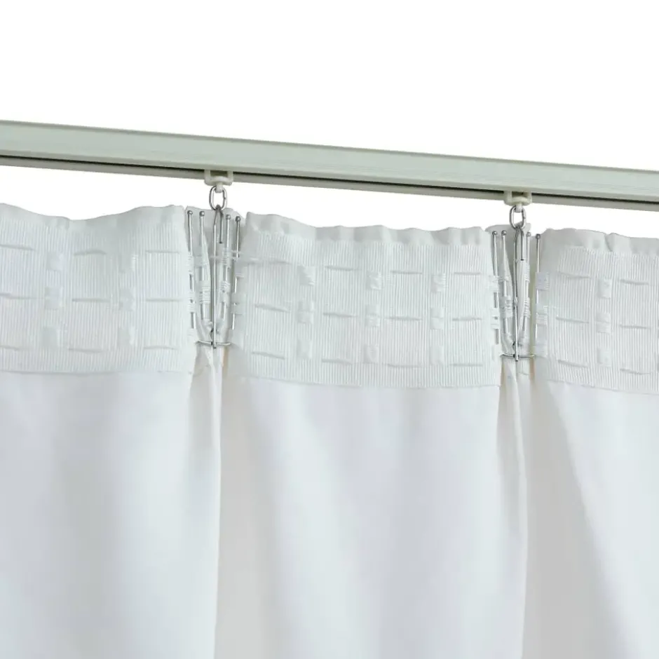 vidaXL - Gordijn - Wit - Stof - 140 x 225 cm - 2 stuks