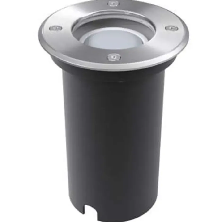 vidaXL - Grondspot - Zilver - Aluminium - 3 stuks