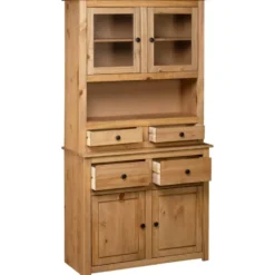vidaXL - Hoge Kast - Bruin - Grenenhout