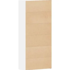 vidaXL - Hoge Schoenenkast met 6 planken 12 paar - Wit - 80x35,5x180 cm