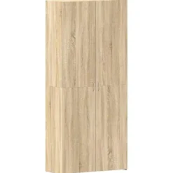 vidaXL - Hoge Schoenenkast met 6 planken 12 paar - Sonoma eiken - 80x35,5x180 cm