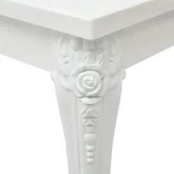 vidaXL - Hoogglans Eetkamertafel - Wit - MDF - 116 x 66 x 76 cm