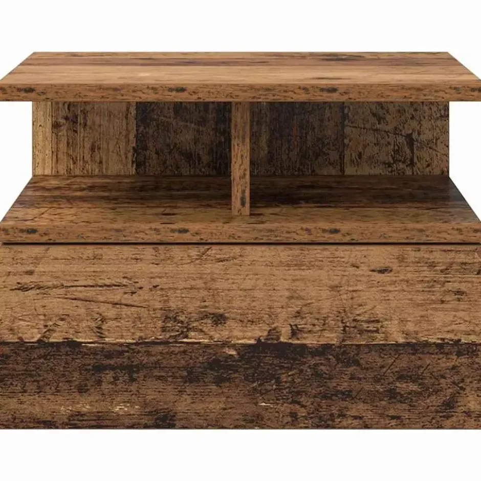 vidaXL - Houten hangende Nachtkastjes met lade - Oud hout - 40x31x27 cm - 2 st