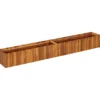 vidaXL - Houten Plantenbak - Bruin - Hout - 200 x 30 x 25 cm