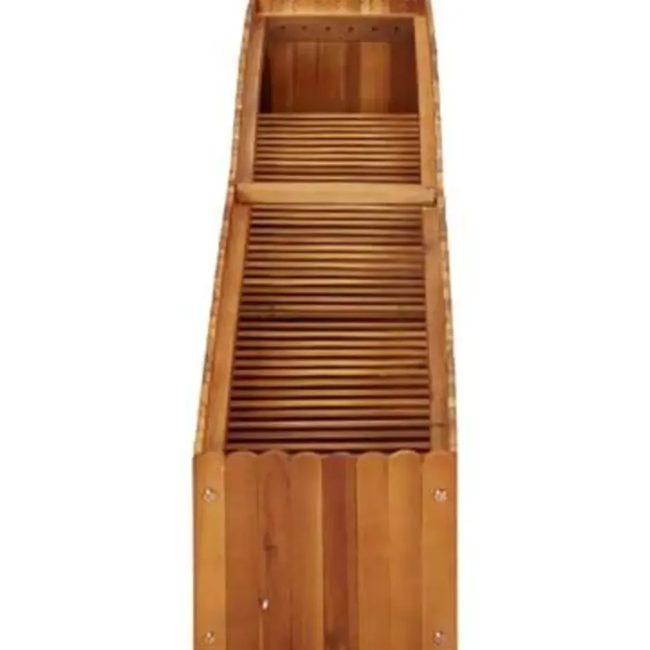 vidaXL - Houten Plantenbak - Bruin - Hout - 200 x 30 x 25 cm