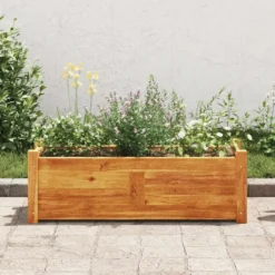 vidaXL - Houten Plantenbak - Bruin - Hout - 76 x 27.6 x 25 cm