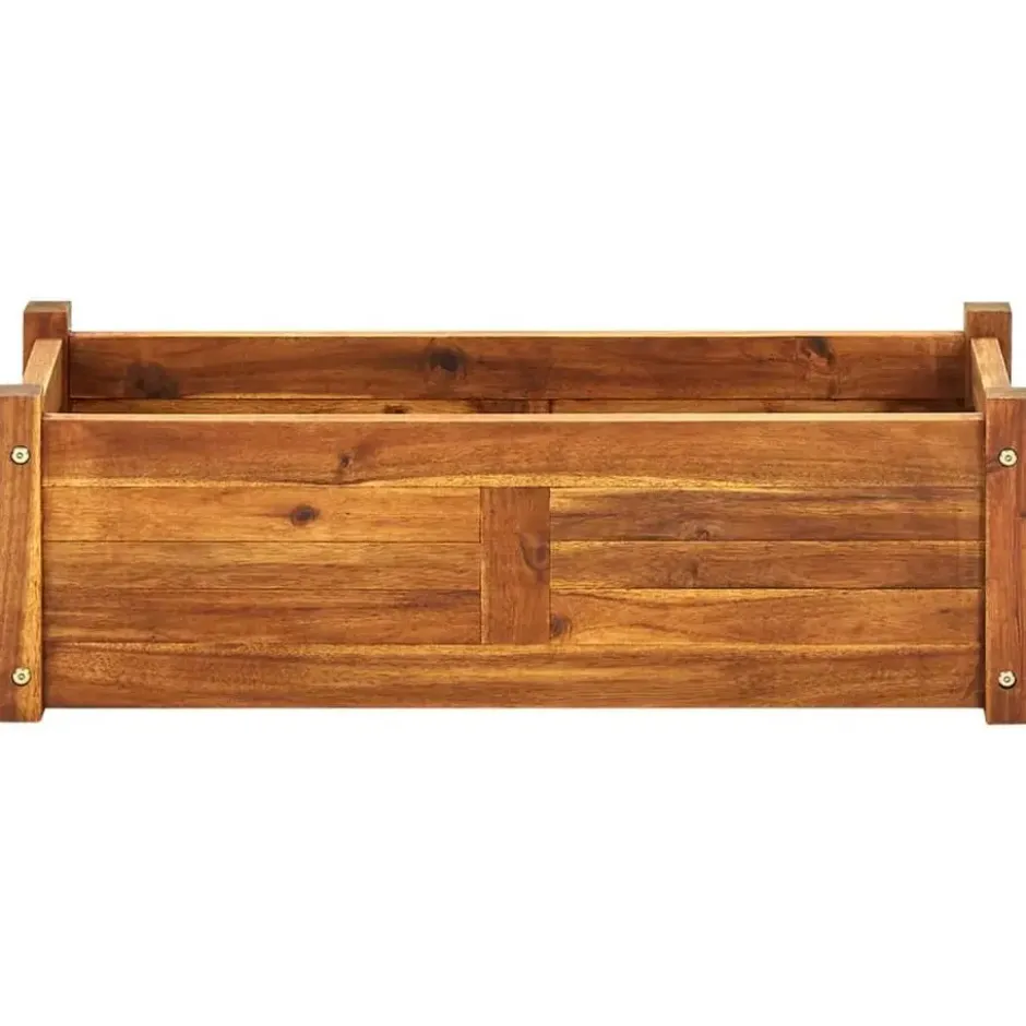 vidaXL - Houten Plantenbak - Bruin - Hout - 76 x 27.6 x 25 cm