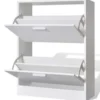 vidaXL - Houten Schoenenkast - Wit - Hout