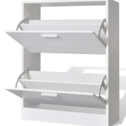vidaXL - Houten Schoenenkast - Wit - Hout