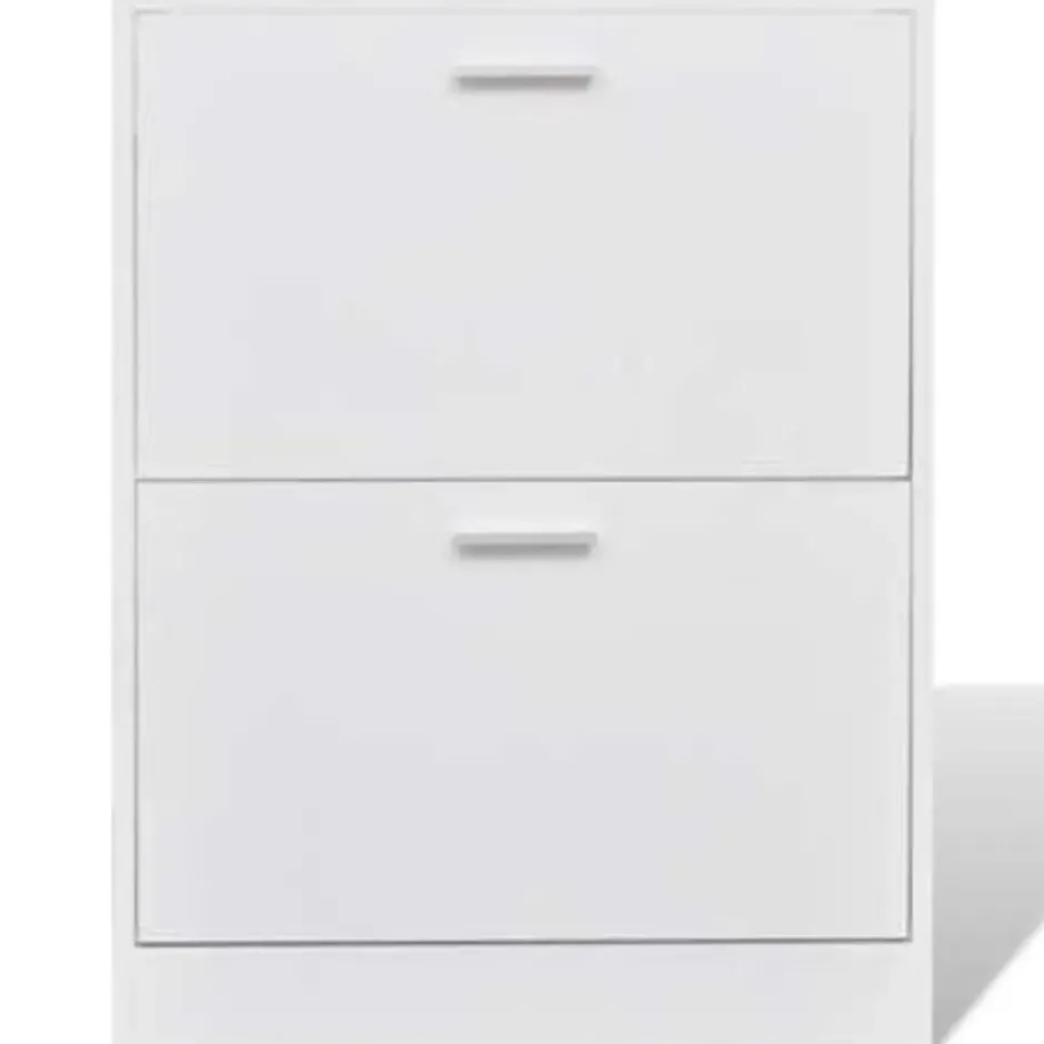 vidaXL - Houten Schoenenkast - Wit - Hout