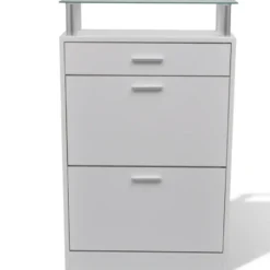 vidaXL - Houten Schoenenkast - Wit - Hout