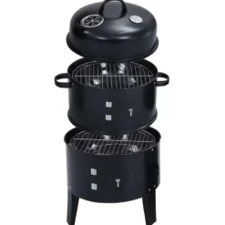 vidaXL - Houtskoolgrill - Zwart - Staal - 40 x 80 cm