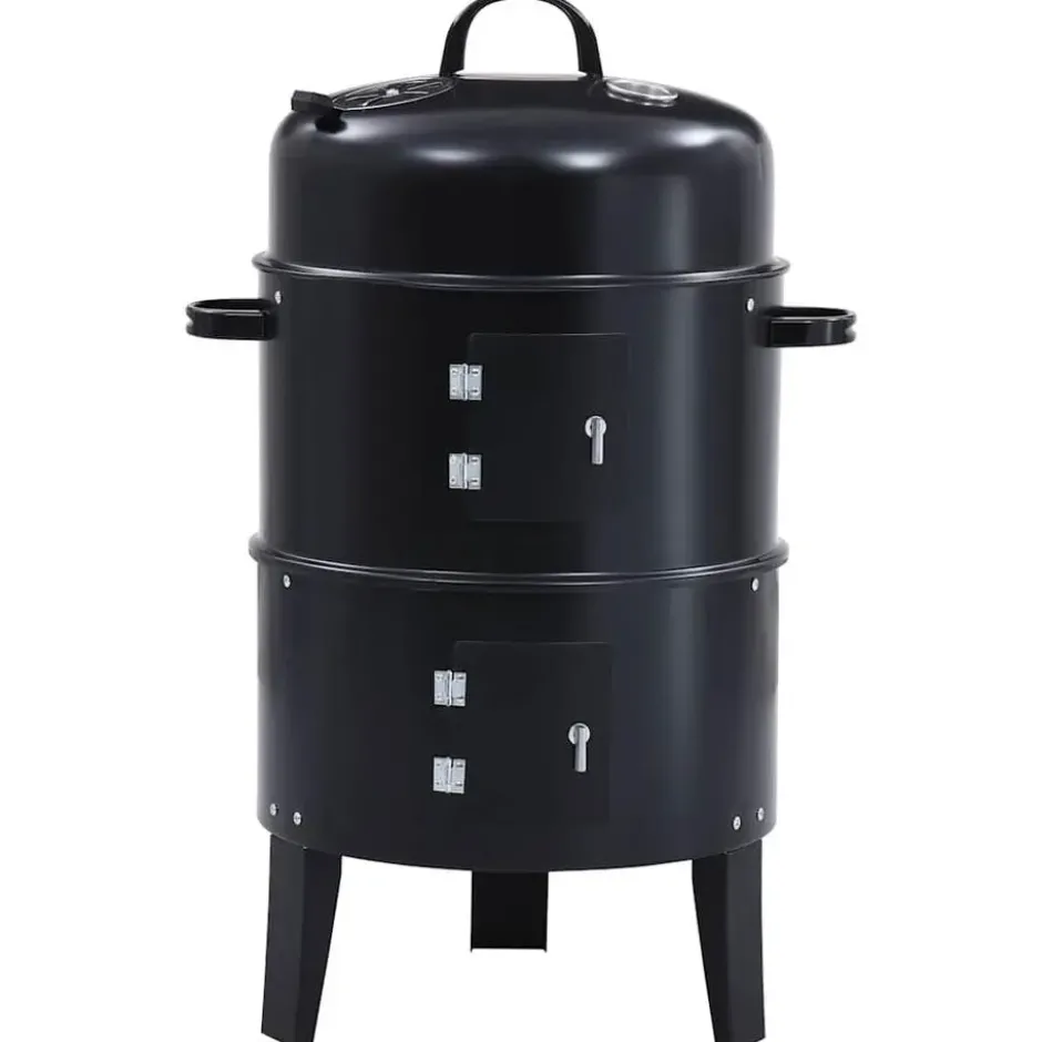 vidaXL - Houtskoolgrill - Zwart - Staal - 40 x 80 cm