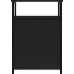 vidaXL - Industrieel Nachtkastjes met deur - Zwart - 40x42x60 cm - Set van 2