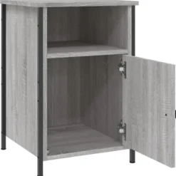 vidaXL - Industrieel Nachtkastjes - Grijs sonoma eiken - 40x42x60 cm - 2 st