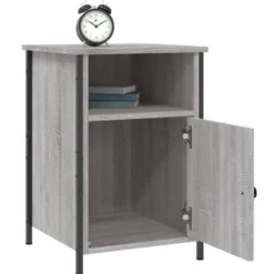 vidaXL - Industrieel Nachtkastjes - Grijs sonoma eiken - 40x42x60 cm - 2 st