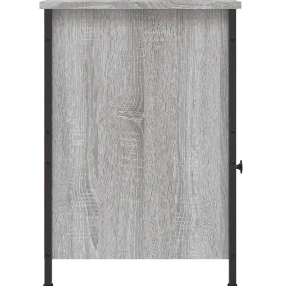 vidaXL - Industrieel Nachtkastjes - Grijs sonoma eiken - 40x42x60 cm - 2 st