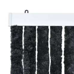 vidaXL - Insectengordijn - Antraciet - Polypropyleen - 100 x 220 cm