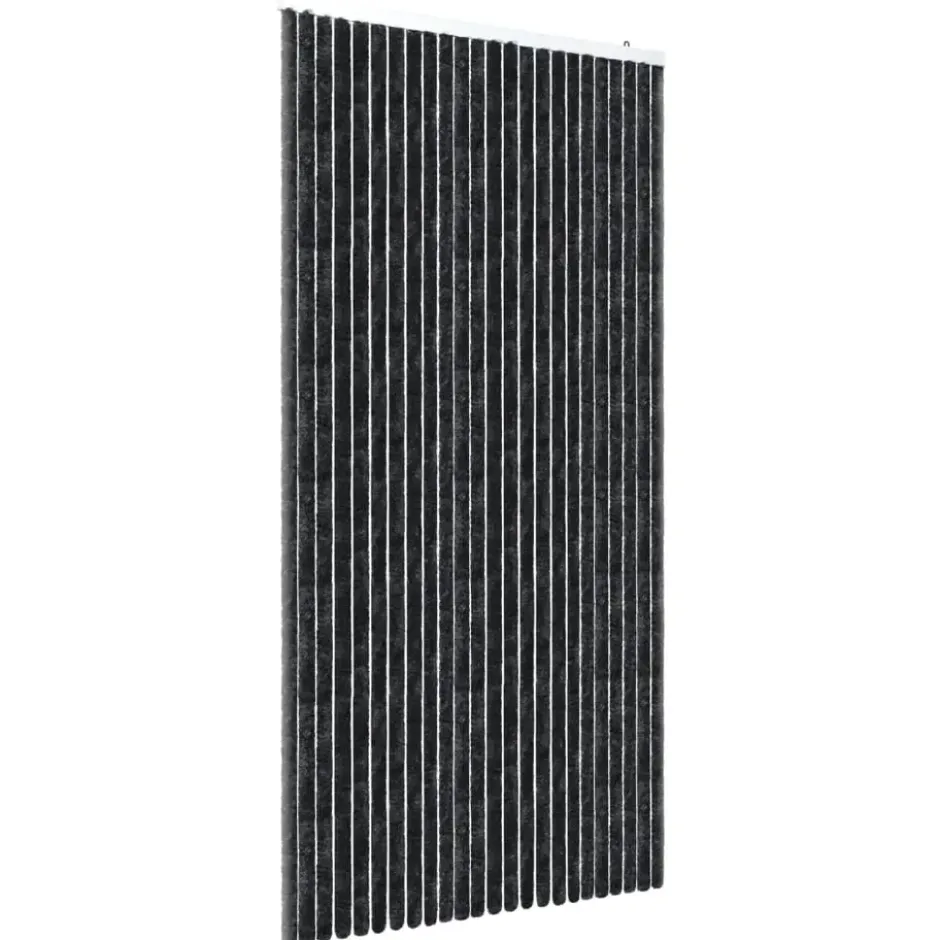 vidaXL - Insectengordijn - Antraciet - Polypropyleen - 100 x 220 cm
