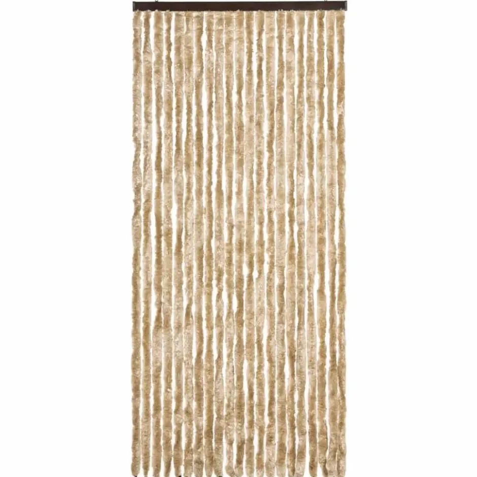 vidaXL - Insectengordijn - Beige - Polypropyleen - 90 x 220 cm