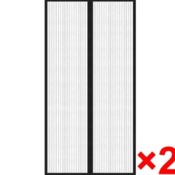 vidaXL - Insectengordijn - Zwart - Polyester - 210 x 100 cm