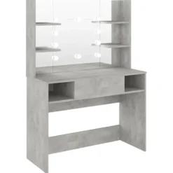 vidaXL - Kaptafel - Grijs - MDF