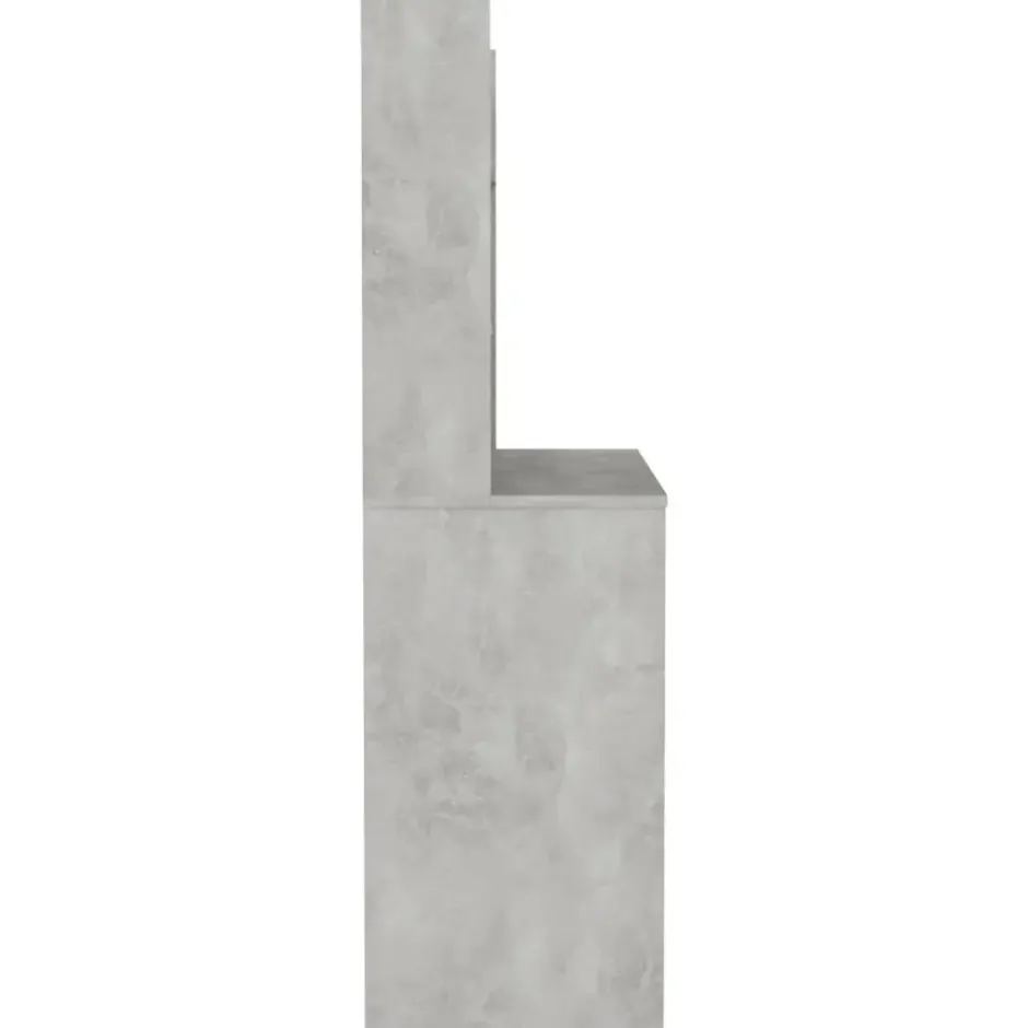 vidaXL - Kaptafel - Grijs - MDF