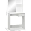 vidaXL - Kaptafel - Wit - Bewerkt hout