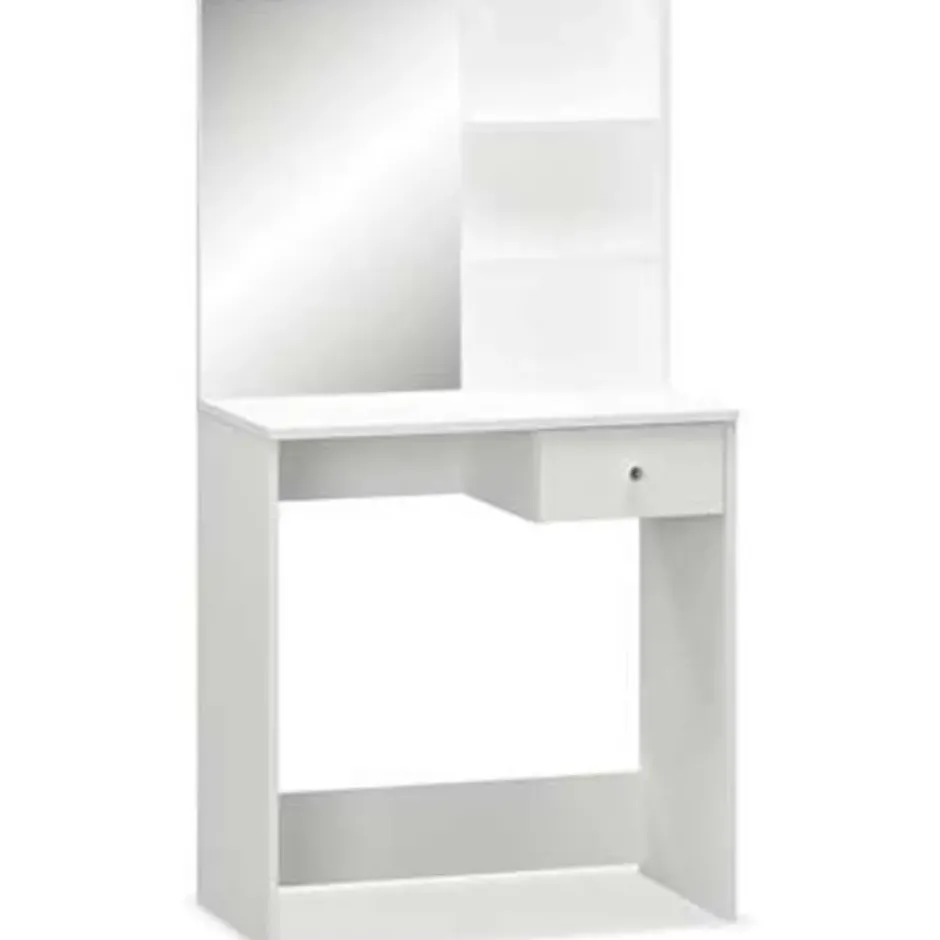 vidaXL - Kaptafel - Wit - Bewerkt hout