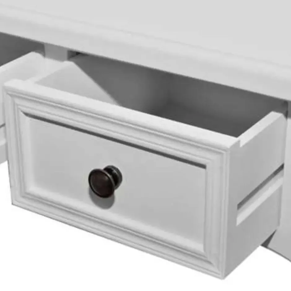 vidaXL - Kaptafel - Wit - Hout