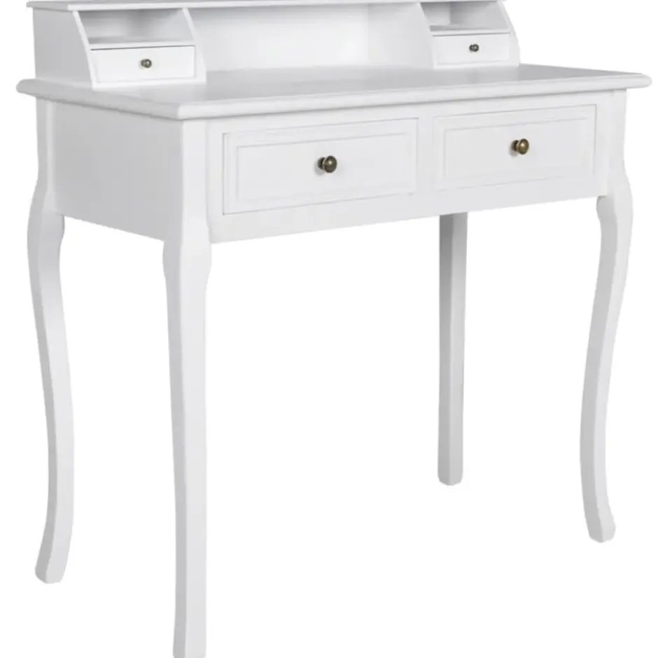 vidaXL - Kaptafel - Wit - Hout
