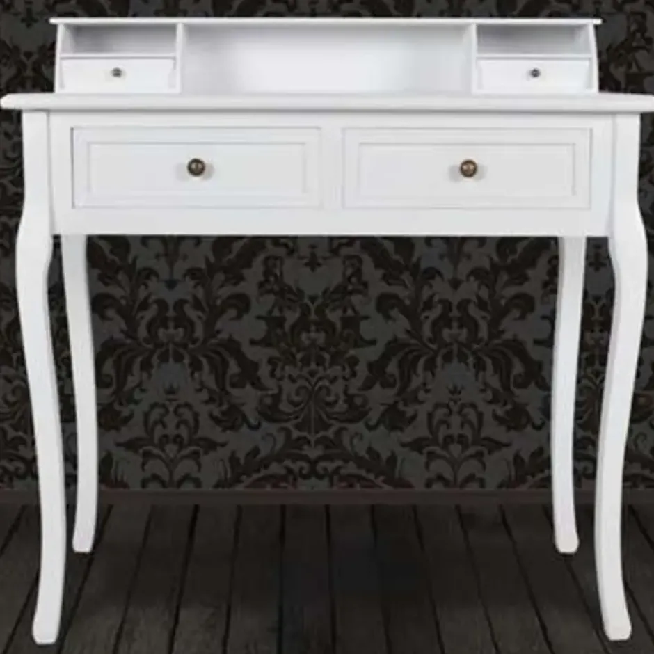 vidaXL - Kaptafel - Wit - Hout