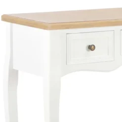 vidaXL - Kaptafel - Wit - Hout