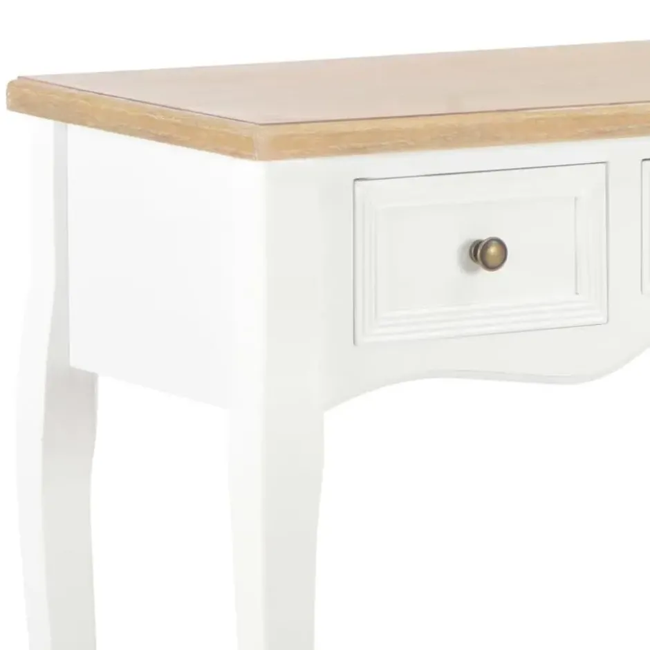 vidaXL - Kaptafel - Wit - Hout