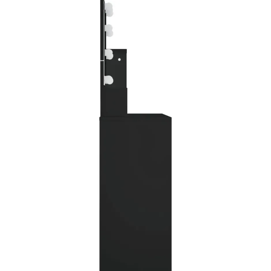 vidaXL - Kaptafel - Zwart - Bewerkt hout
