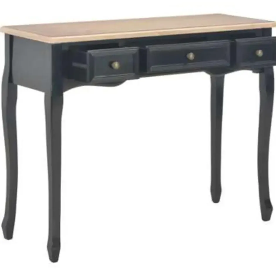 vidaXL - Kaptafel - Zwart - Hout