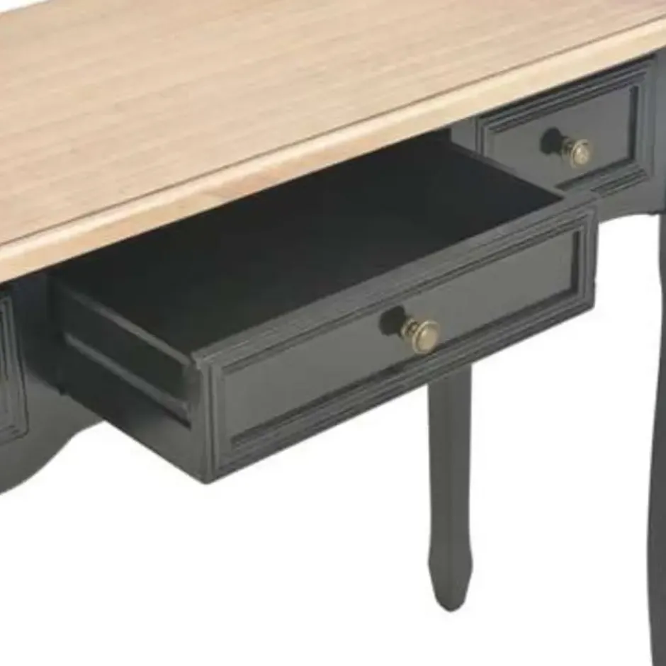 vidaXL - Kaptafel - Zwart - Hout