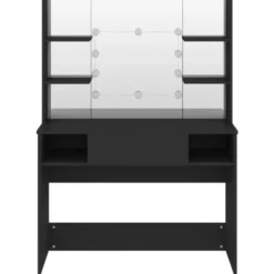 vidaXL - Kaptafel - Zwart - MDF