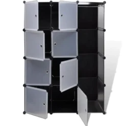 vidaXL - Kast - Zwart - Kunststof