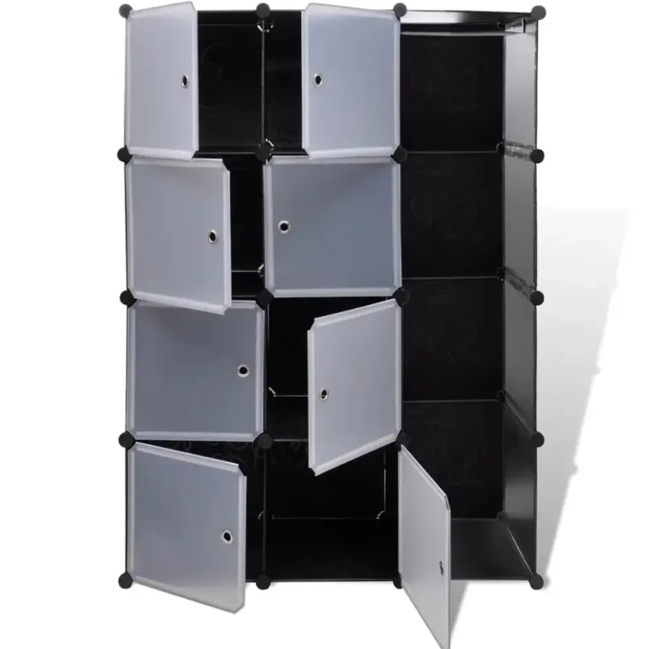 vidaXL - Kast - Zwart - Kunststof