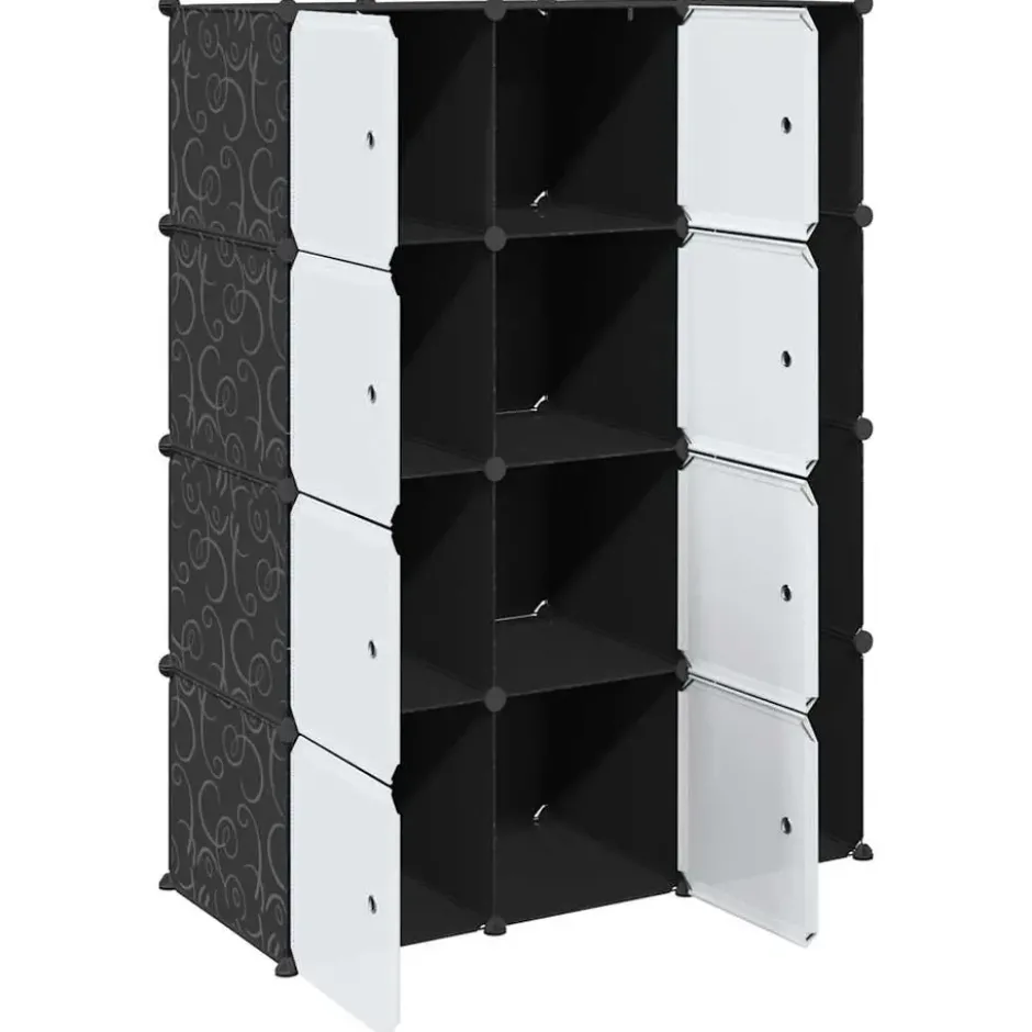 vidaXL - Kast - Zwart - Kunststof