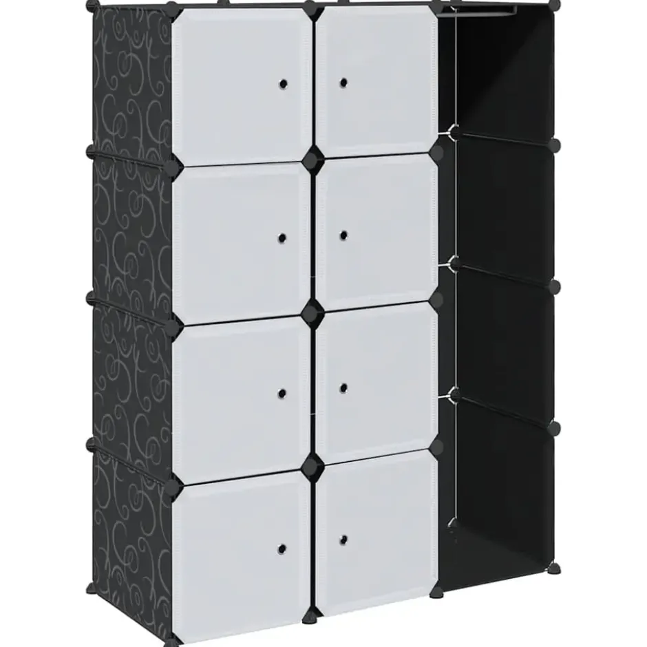 vidaXL - Kast - Zwart - Kunststof