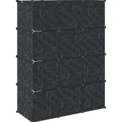 vidaXL - Kast - Zwart - Kunststof