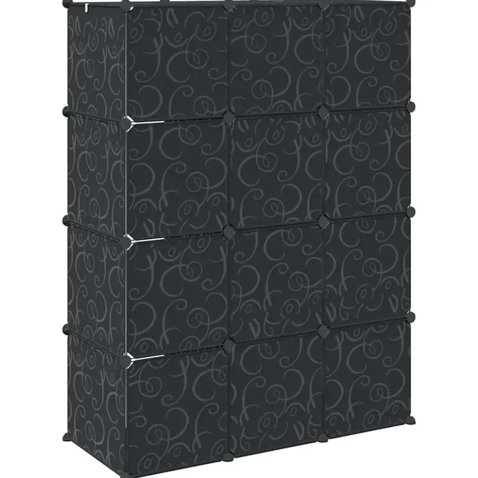vidaXL - Kast - Zwart - Kunststof