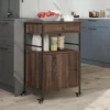 vidaXL - Keukentrolley - Bruin - Bewerkt hout
