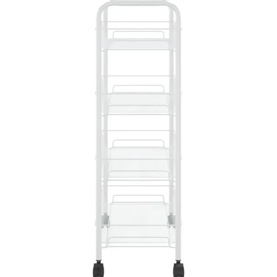 vidaXL - Keukentrolley - Wit - IJzer - 46 x 26 x 85 cm