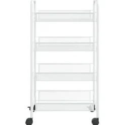 vidaXL - Keukentrolley - Wit - IJzer - 46 x 26 x 85 cm