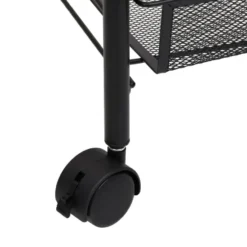 vidaXL - Keukentrolley - Zwart - IJzer - 46 x 26 x 85 cm