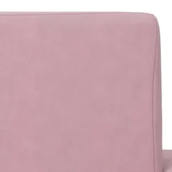 vidaXL Kinder slaapbank inklapbaar - Roze zacht pluche - 52x38x34 cm